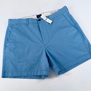 J. Crew Light Blue Men's Flat Front Chino Shorts Size 33 NWT 5” Inseam Preppy